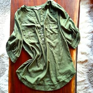 Olive green blouse